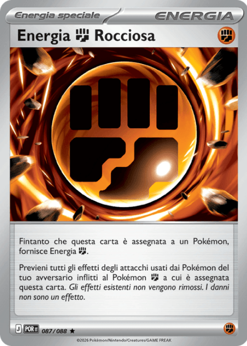 Pokémon Energia Lotta Rocciosa 087/088 Equilibrio Perfetto ITA