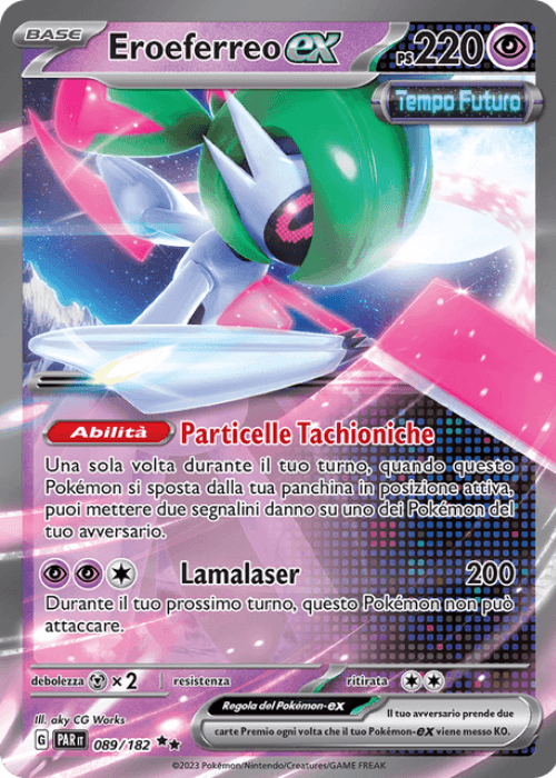 Pokémon Eroeferreo ex 089/182 Paradosso Temporale ITA