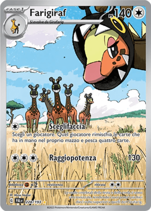 Pokémon Farigiraf 228/193 Evoluzioni a Paldea ITA