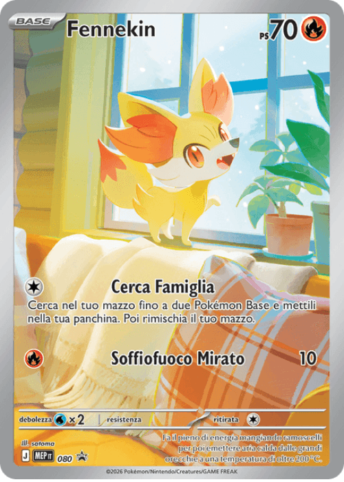 Pokémon Fennekin 080 Promo Megaevoluzione ITA