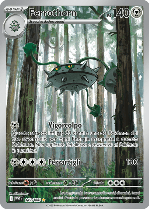 Pokémon Ferrothorn 149/086 Fuoco Bianco ITA