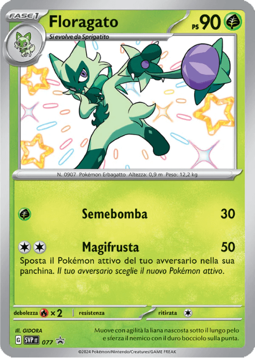 Pokémon Floragato Shiny 077 Promo Scarlatto & Violetto ITA