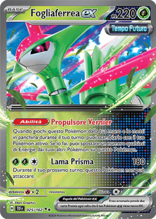 Pokémon Fogliaferrea ex 025/162 Cronoforze ITA