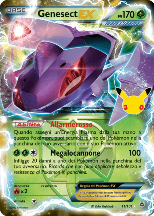 Pokémon Genesect EX PLB 11 30° Anniversario ITA