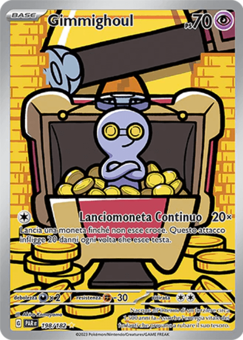 Pokémon Gimmighoul 198/182 Paradosso Temporale ITA