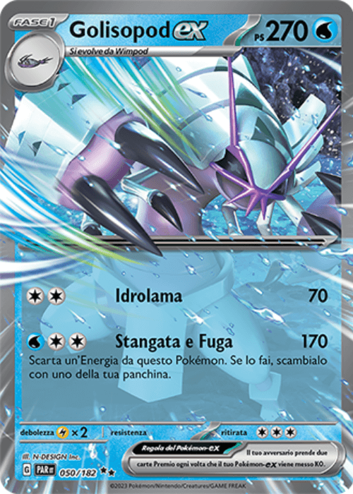 Pokémon Golisopod ex 050/182 Paradosso Temporale ITA
