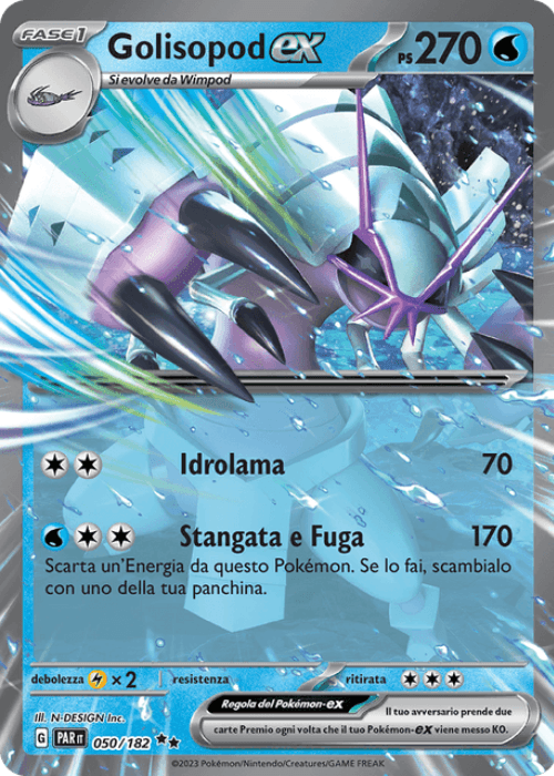 Pokémon Golisopod ex 050/182 Paradosso Temporale ITA