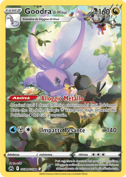 Pokémon Goodra di Hisui GG21/GG70 Zenit Regale ITA