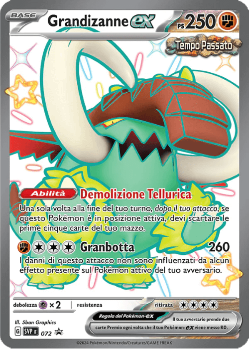 Pokémon Grandizanne ex Shiny 072 Promo Scarlatto & Violetto ITA
