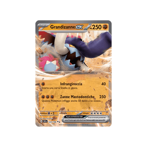 Pokémon Grandizanne ex 123/198 Scarlatto & Violetto ITA