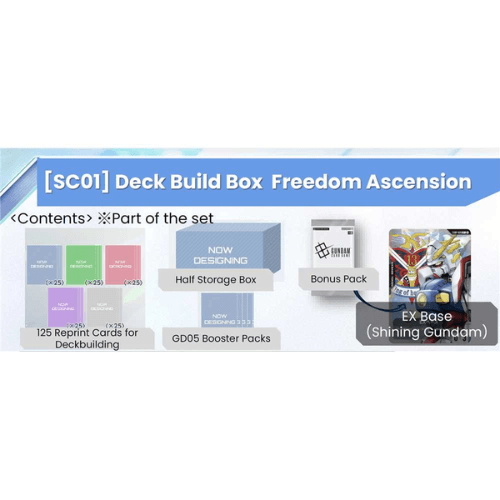 Gundam Card Game Deck Build Box SC-01 Freedom Ascension ENG