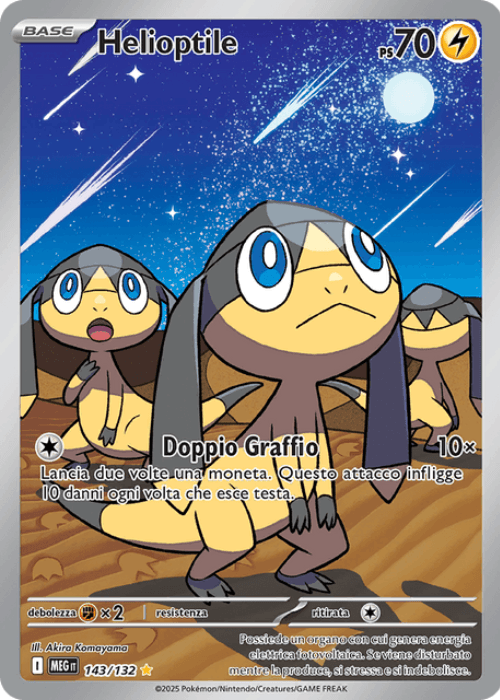 Pokémon Helioptile 143/132 Megaevoluzione ITA