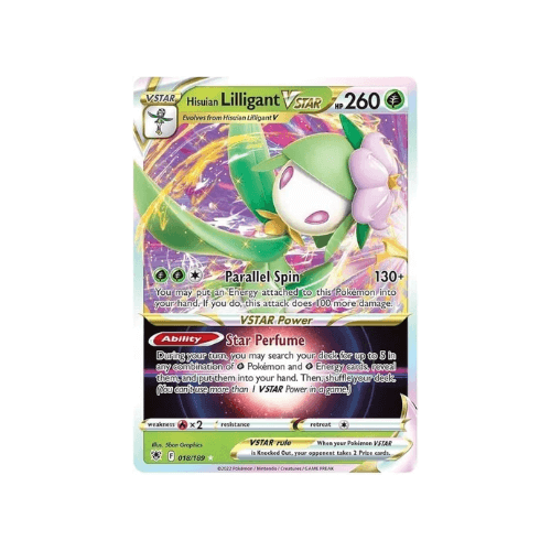 Pokémon Hisuian Lilligant VSTAR 018/189 Lucentezza Siderale ENG