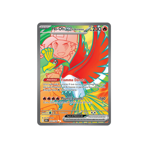 Pokémon Ho-Oh ex di Armonio 209/182 Rivali Predestina ITA