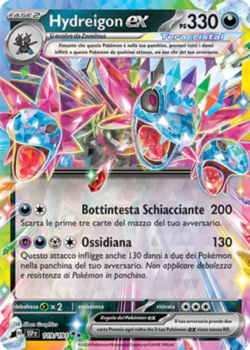 Pokémon Hydreigon ex 119/191 Scintille Folgoranti ITA