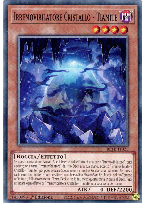 Yu-Gi-Oh! Irremovibile Cristallo - Tiamite BETB 025 Oltre il Coraggio ITA