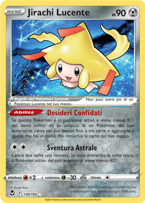 Pokémon Jirachi Lucente 120/195 Tempesta Argentata ITA