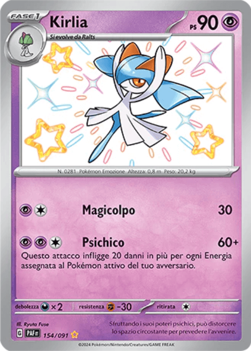 Pokémon Kirlia 154/091 Destino di Paldea ITA