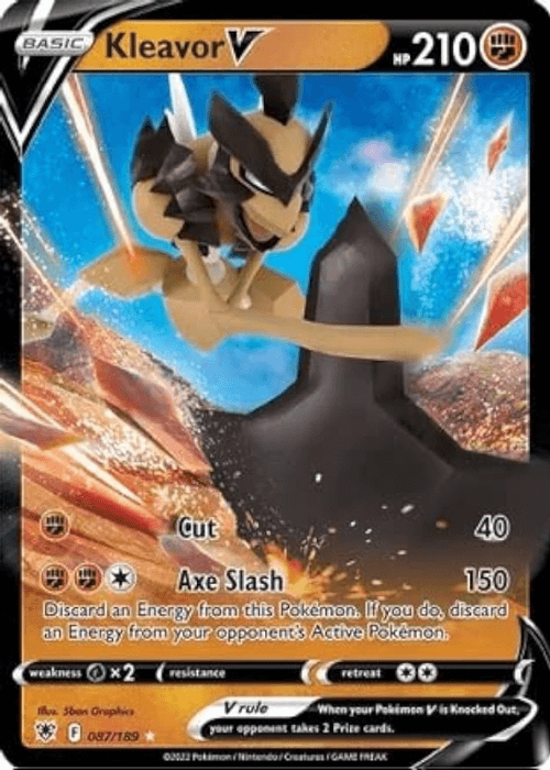Pokémon Kleavor V 087/189 Lucentezza Siderale ENG