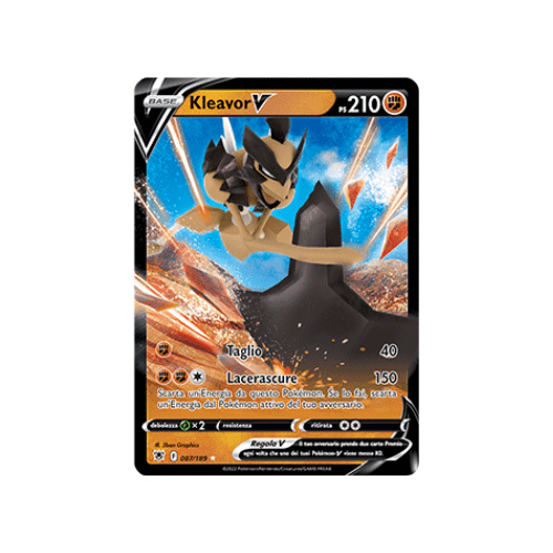 Pokémon Kleavor V 087/189 Lucentezza Siderale ITA