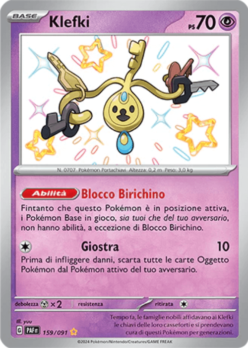 Pokémon Klefki 159/091 Destino di Paldea ITA