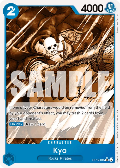 One Piece Kyo Alternate Rare OP17-045 ENG