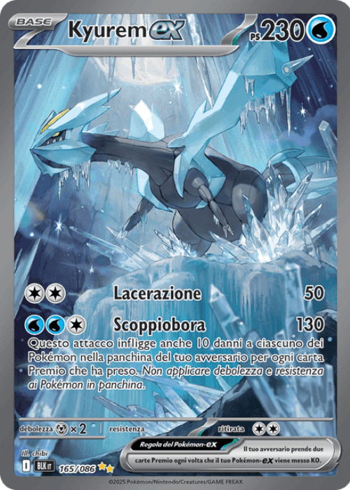 Pokémon Kyurem ex 165/086 Luce Nera ITA