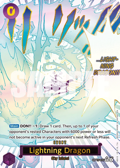 One Piece Lightning Dragon Special Rare OP15-077 ENG