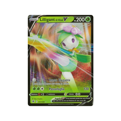 Pokémon Lilligant di Hisui V 017/189 Lucentezza Siderale ITA