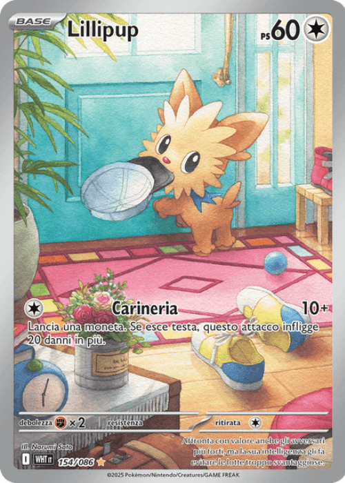 Pokémon Lillipup 154/086 Fuoco Bianco ITA