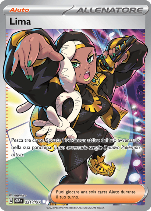 Pokémon Lima 221/197 Ossidiana Infuocata ITA