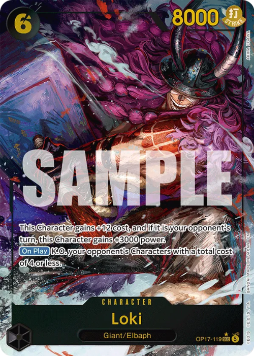 One Piece Loki Alternate Secret Rare OP17-119 ENG