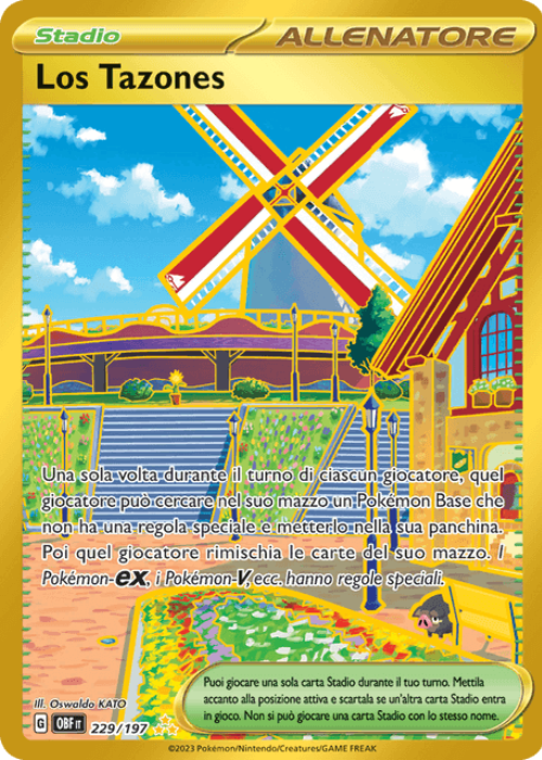 Pokémon Los Tazones 229/197 Ossidiana Infuocata ITA