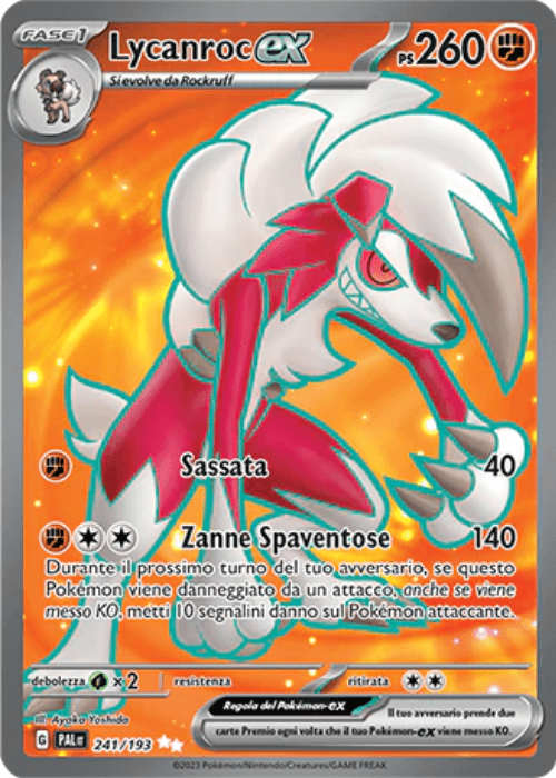 Pokémon Lycanroc ex 241/193 Evoluzioni a Paldea ITA