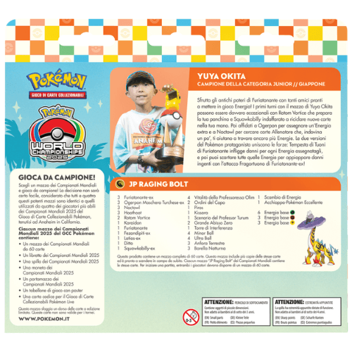 Pokémon Mazzo dei Campionati Mondiali 2025 Furiatonante ex ITA