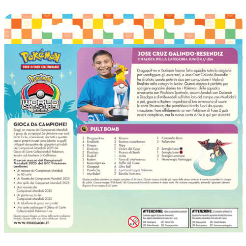 Pokémon Mazzo dei Campionati Mondiali 2025 Dragapult ex ITA