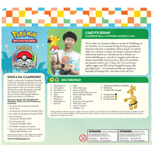 Pokémon Mazzo dei Campionati Mondiali 2025 Gholdengo ex ITA