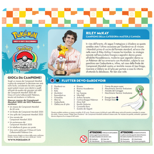 Pokémon Mazzo dei Campionati Mondiali 2025 Gardevoir ex ITA