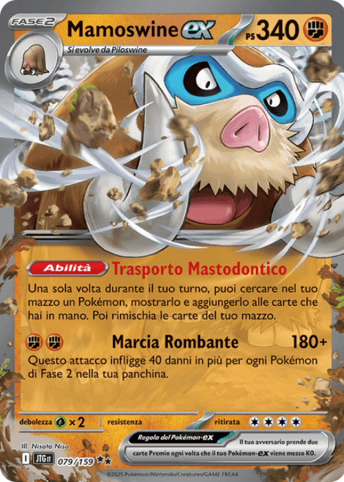 Pokémon Mamoswine ex 079/159 Avventure Insieme ITA
