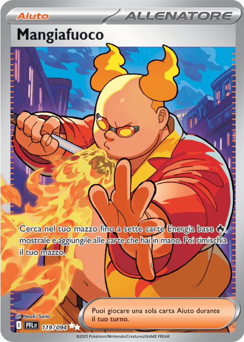 Pokémon Mangiafuoco 119/094 Fiamme Spettrali ITA
