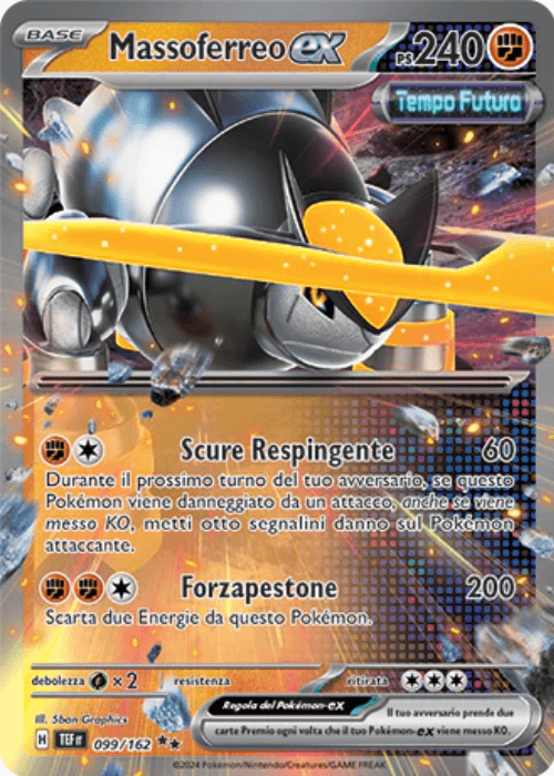 Pokémon Massoferreo ex 099/162 Cronoforze ITA
