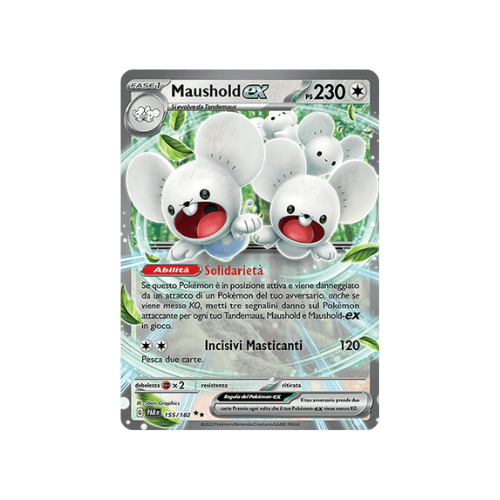 Pokémon Maushold ex 155/182 Paradosso Temporale ITA