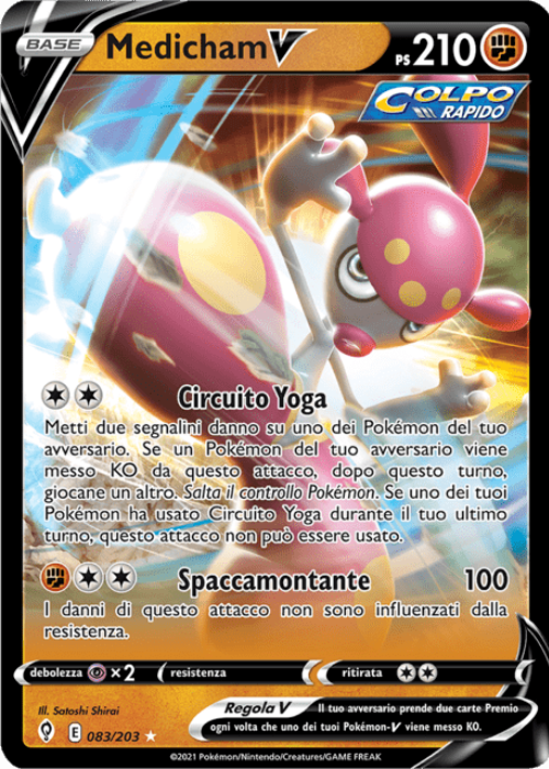 Pokémon Medicham V 083/203 Evoluzioni Eteree ITA