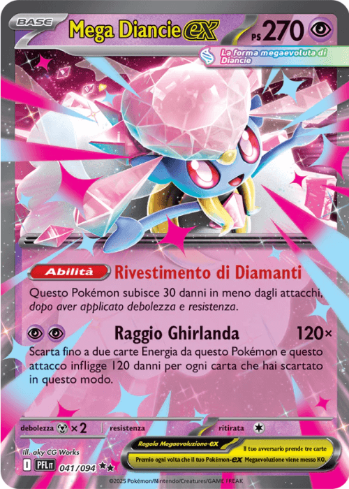 Pokémon Mega Diancie ex 041/094 Fiamme Spettrali ITA