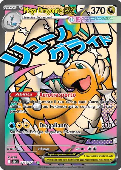 Pokémon Mega Dragonite ex 271/217 Ascesa Eroica ITA