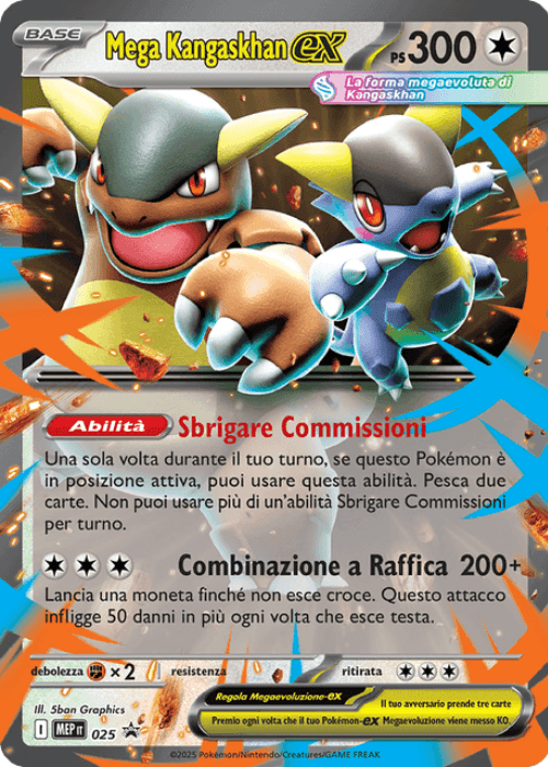 Pokémon Mega Kangaskhan ex 025 Promo Megaevoluzione ITA