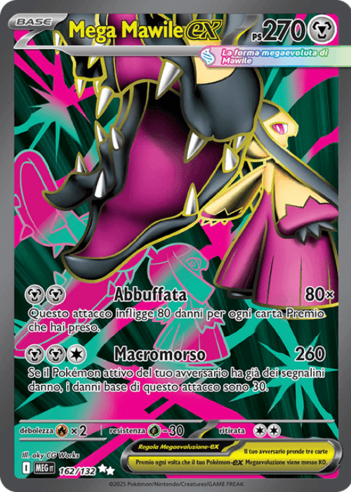 Pokémon Mega Mawile ex 162/132 Megaevoluzione ITA