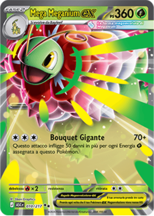 Pokémon Mega Meganium ex 010/217 Ascesa Eroica ITA