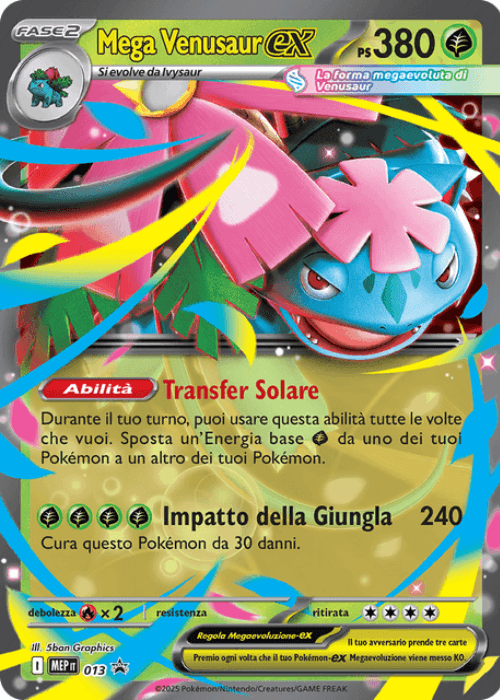 Pokémon Mega Venusaur ex 013 Promo Megaevoluzione ITA