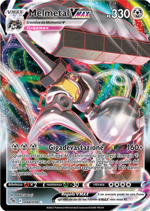 Pokémon Melmetal VMAX 048/078 Pokémon Go ITA